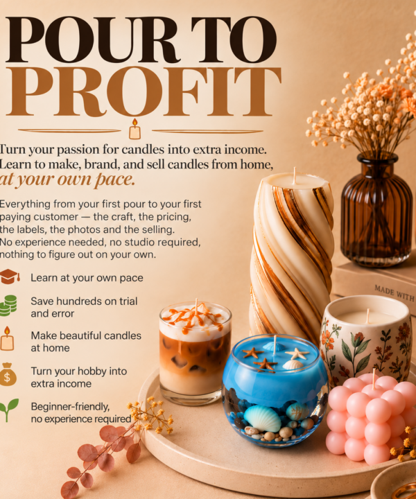 Pour to Profit – The complete home candle business course🕯️