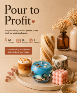 Pour to Profit – The complete home candle business course